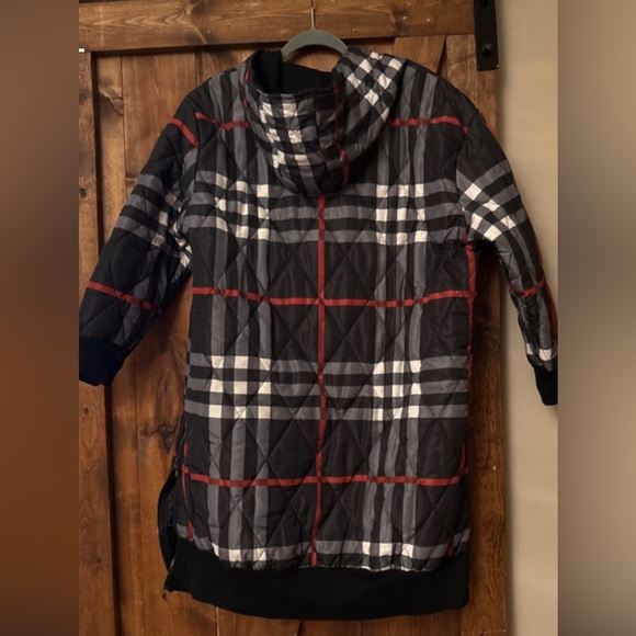 Plaid Hooded Coat - Picture 2 of 2